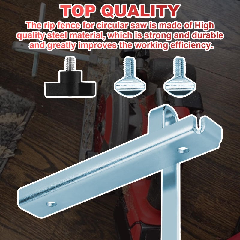 Hugexpen 49-22-4146 for Milwaukee Circular Saw Rip Fence Guide Kit Replaces 6405-6, 6390-20, 6390-21, 6394-21, 6460 Skateplate Circular Saw Guide - Image 4